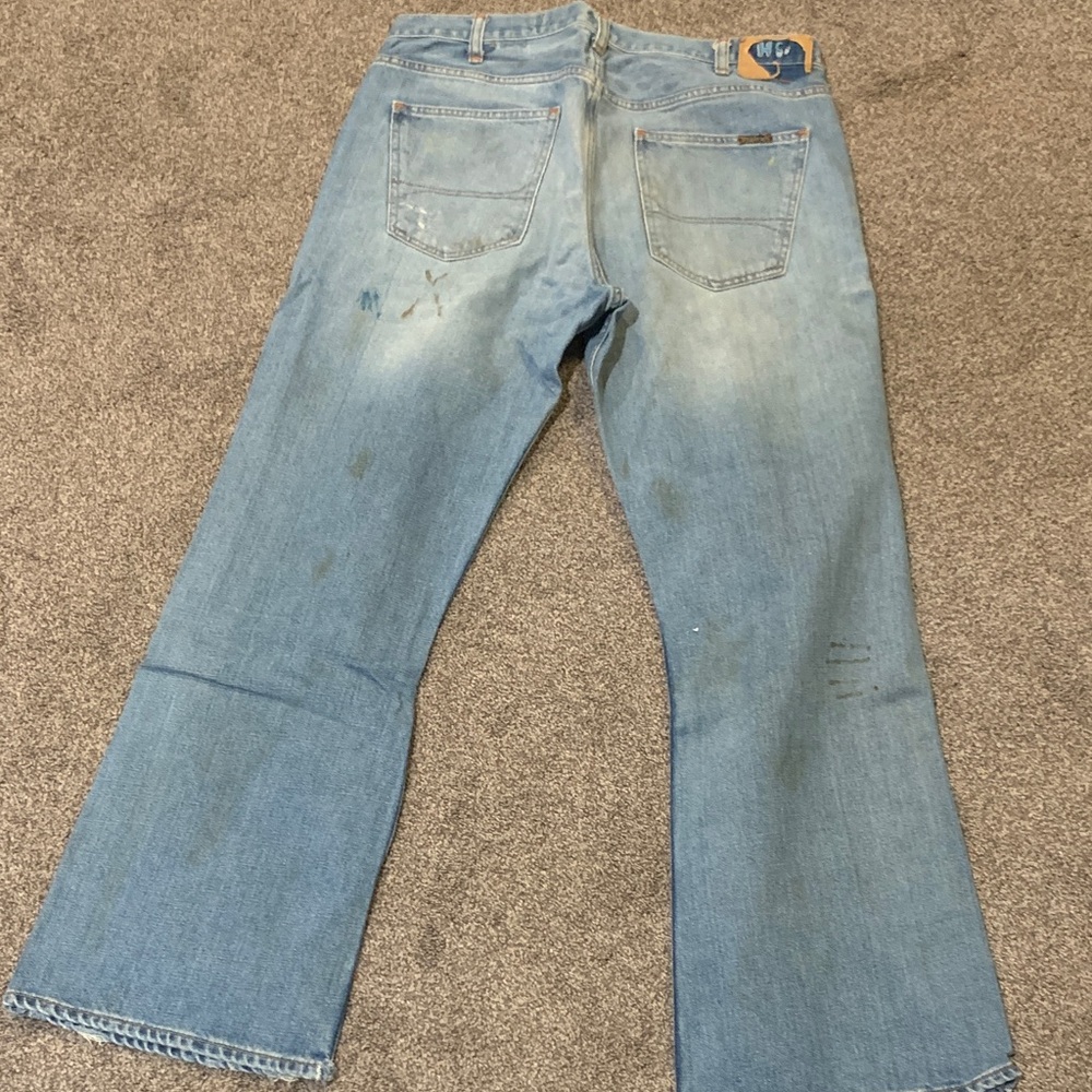 Hollister Men's Light Blue Relaxed Jeans - Picture 6 of 6